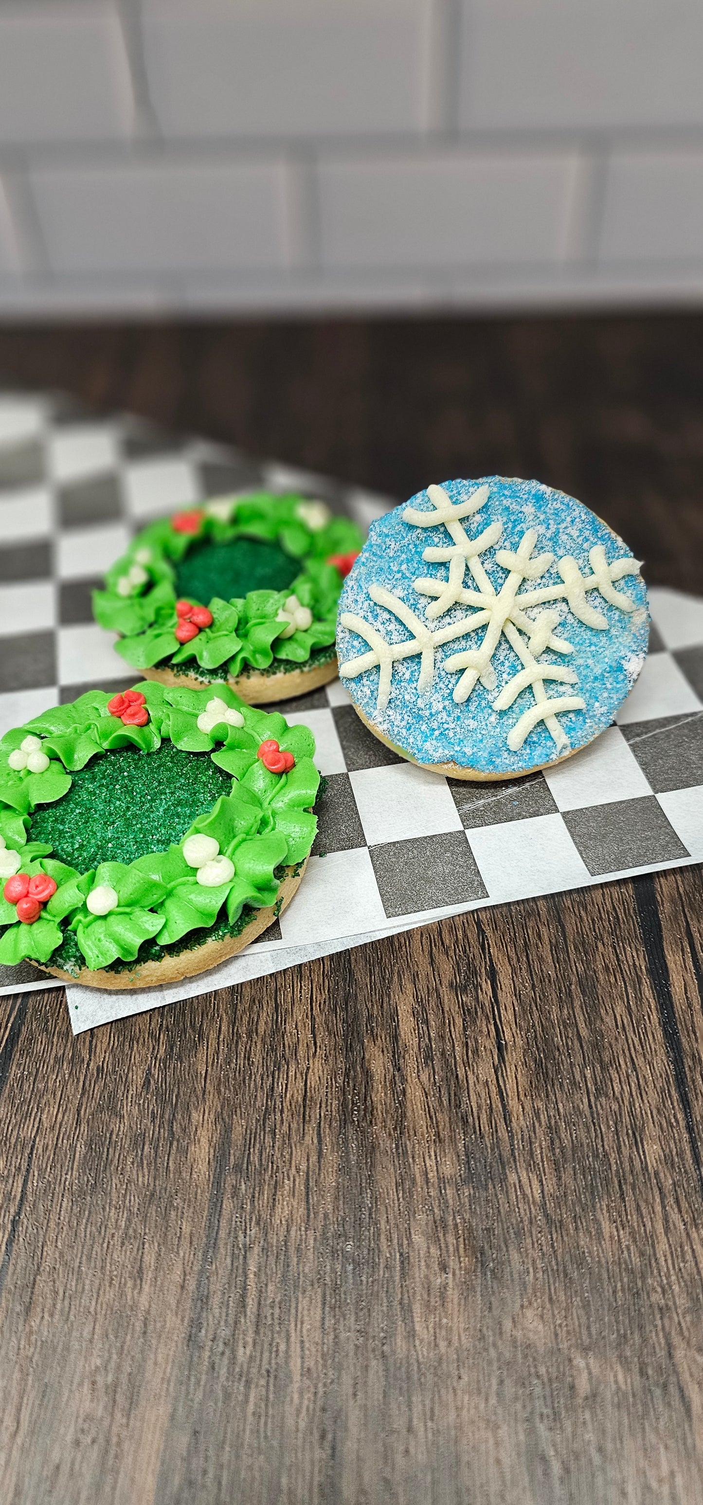 Christmas cookies with brownies